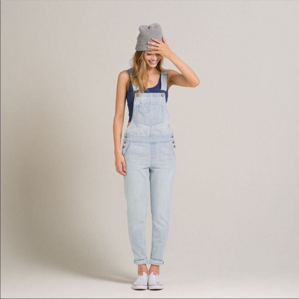 Hollister Light Denim Overalls